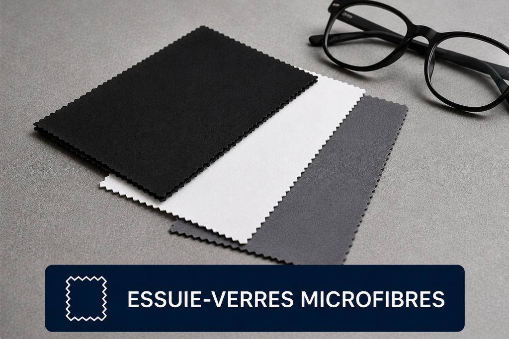 essuie verres microfibres click optic